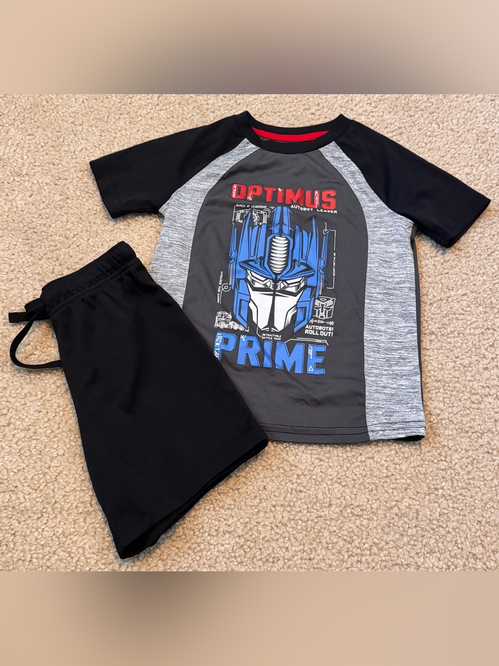 jumping beans Black, Gray & Blue Optimus Prime Kids Matching Set